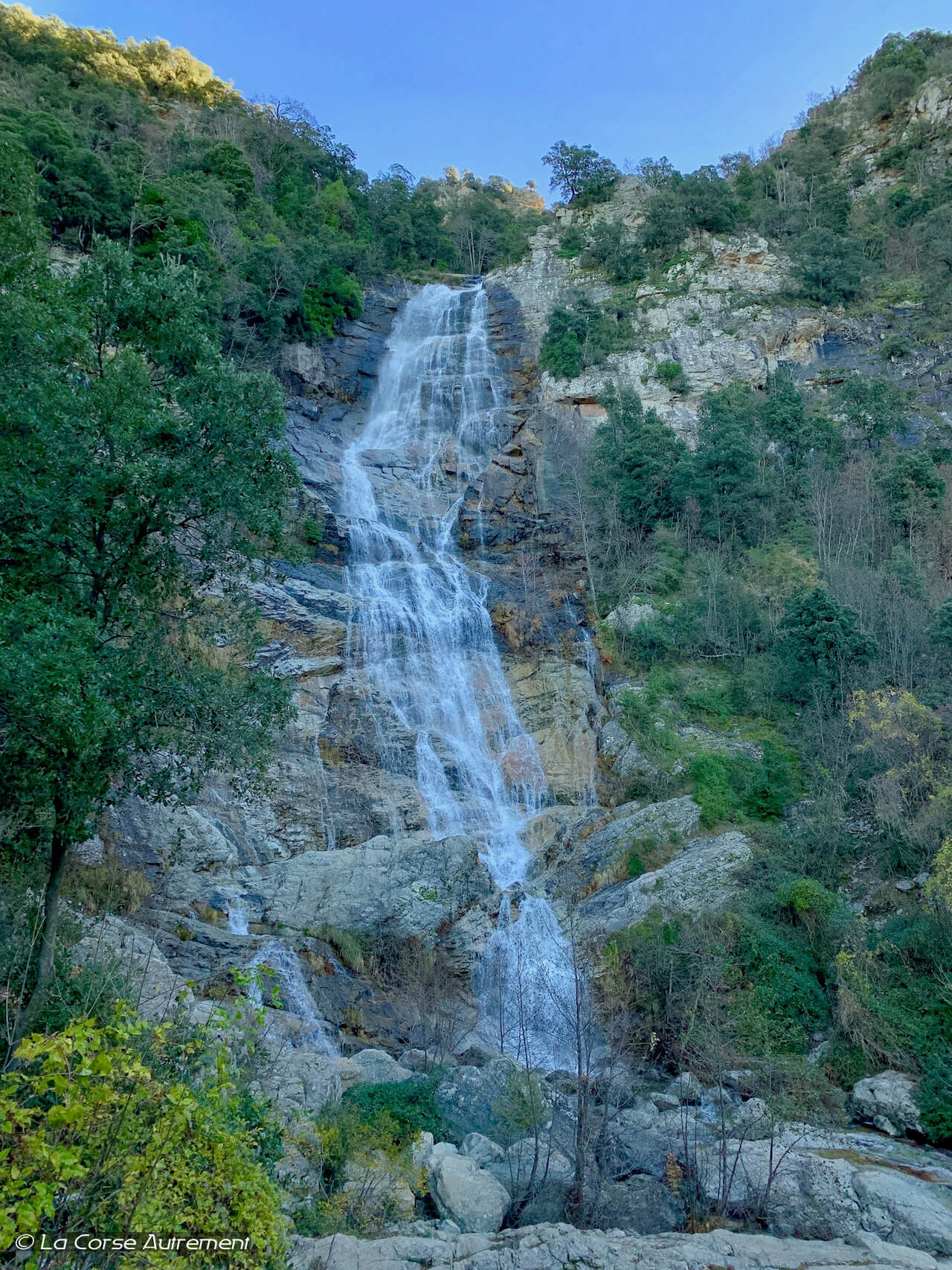 La cascade du Voile de la Mariée, en Corse > Blog La Corse Autrement