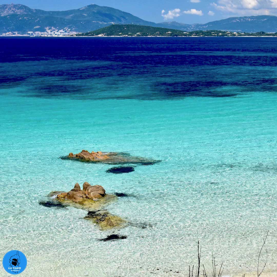 La plage de Mare e Sole ou plage d'Argent, en Corse