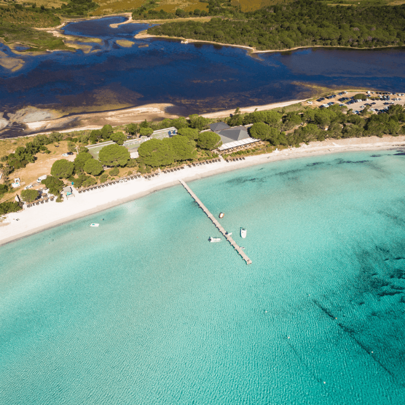 La Plage De Santa Giulia En Corse Du Sud