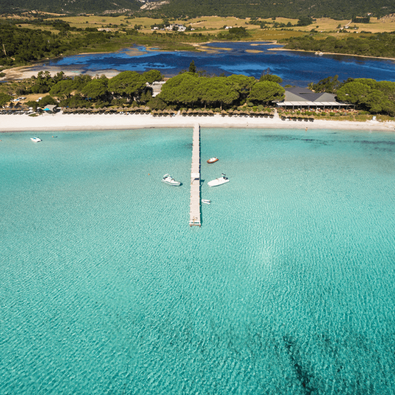 La Plage De Santa Giulia En Corse Du Sud